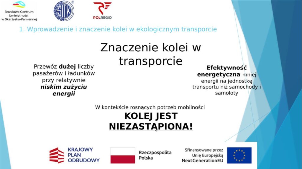 Znaczenie kolei w transporcie