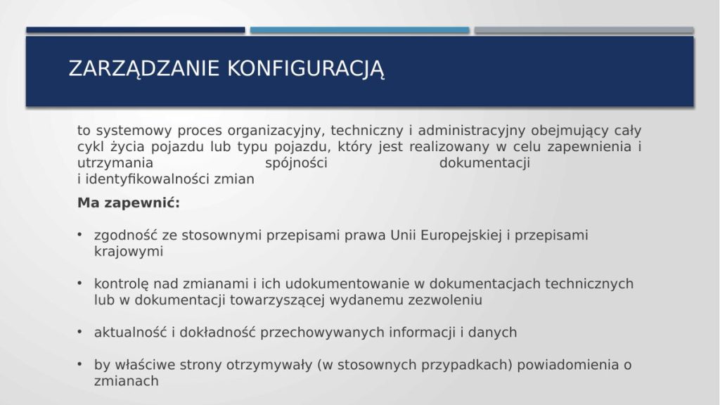 Zarządzanie konfiguracją – cele i zakres