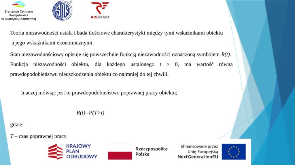 Funkcja niezawodności R(t) – definicja formalna
