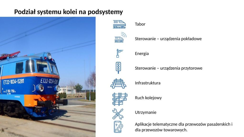 Podział systemu kolei na podsystemy