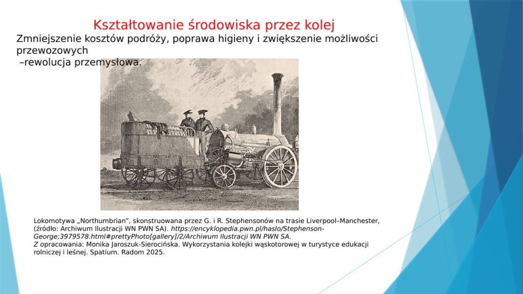 Lokomotywa „Northumbrian” Stephensonów na trasie Liverpool–Manchester