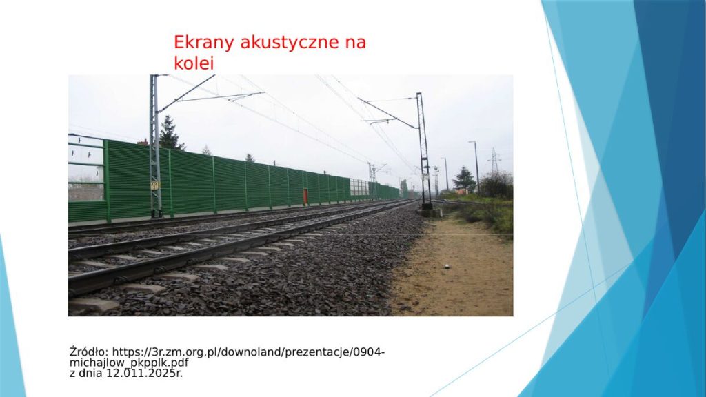 Ekrany akustyczne na kolei